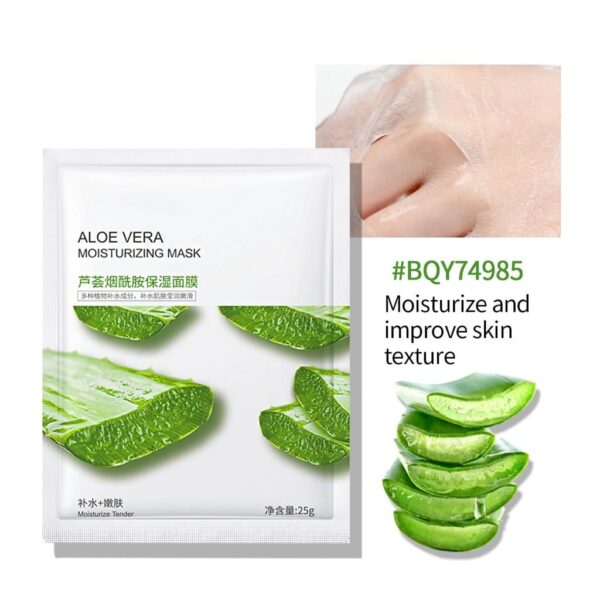 BIOAQUA Pack of 8 Moisturizing Face Sheet Masks – Hydration & Dryness Relief - Image 2