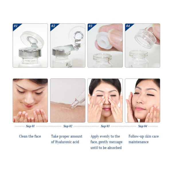 BIOAQUA Hyaluronic Acid & Vitamin B6 Facial Serum – Hydrating & Anti-Aging (5ml x 10) - Image 6