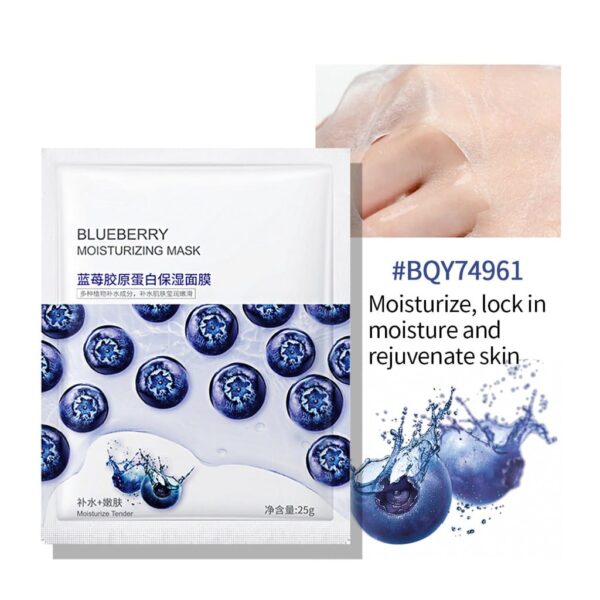 BIOAQUA Pack of 8 Moisturizing Face Sheet Masks – Hydration & Dryness Relief - Image 5