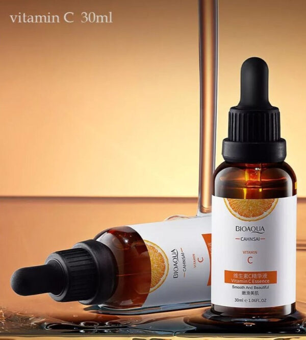 BIOAQUA Natural Vitamin C Face Serum – Brightening & Anti-Aging Moisturizer (30ml)