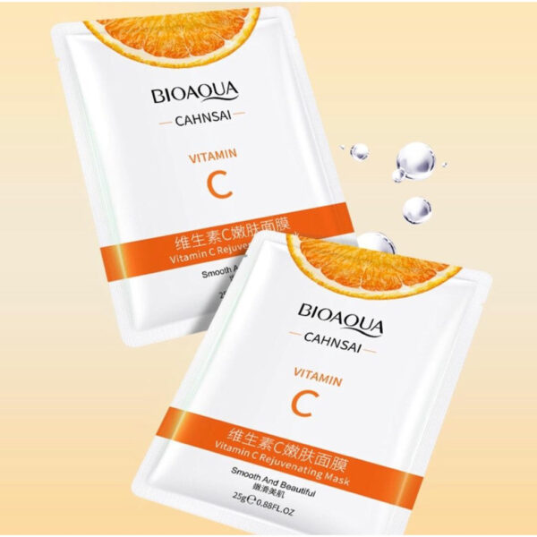 BIOAQUA Cahnsai Vitamin C Masker Rejuvenation Face Sheet Mask - Image 2