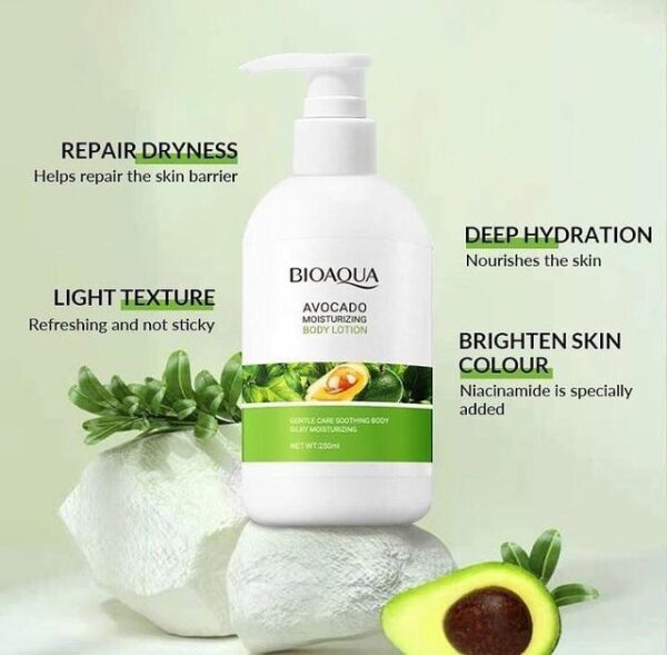 Bioaqua Avocado Moisturizing Body Lotion 250ml - Image 2
