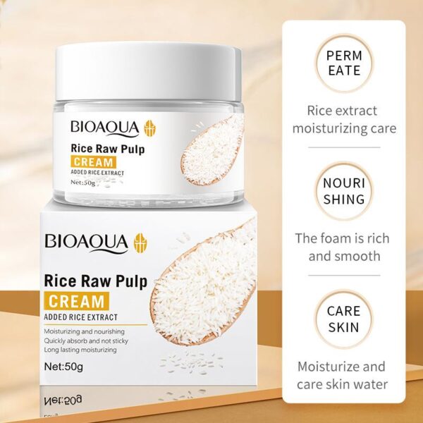 BioAqua Rice Raw Pulp Pack of 6 Whitening Skin Care Products Set - Image 6