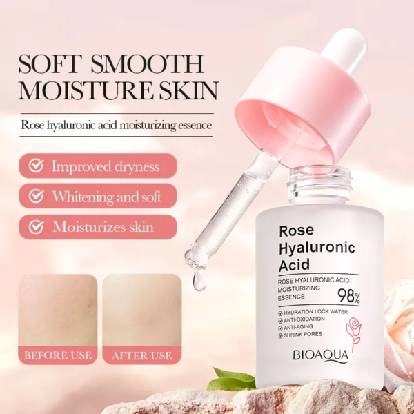 Bioaqua Pack of 4 Hyaluronic Acid Rose Series - Image 2