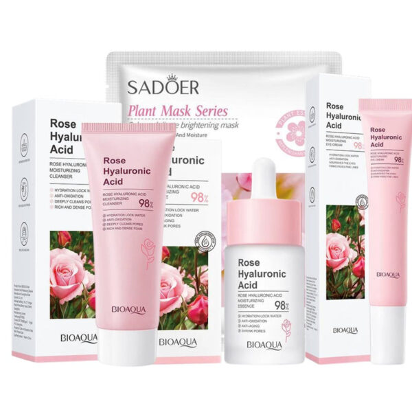 Bioaqua Pack of 4 Hyaluronic Acid Rose Series - Image 6