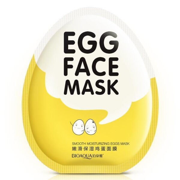 BIOAQUA Moisturizing Face Mask Sheet with Eggs Extract 5pcs - Image 4