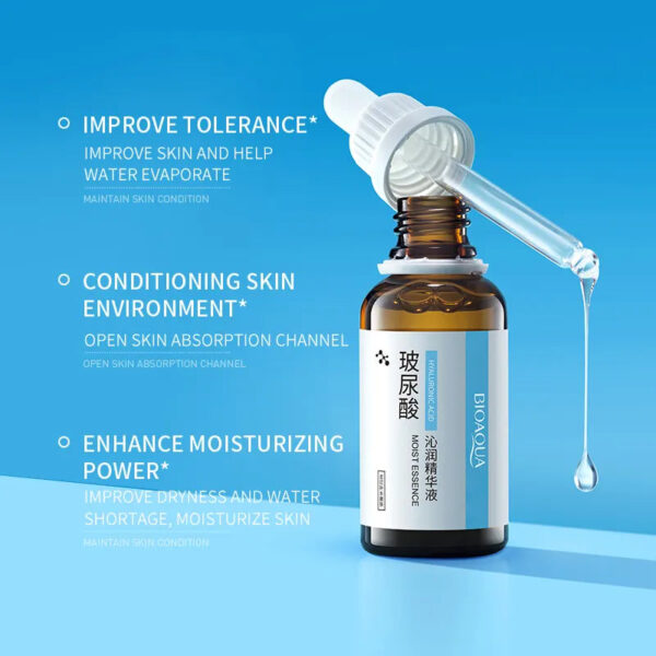 BIOAQUA Hyaluronic Care Essence Clear & Moisture Face Serum 30ml - Image 3