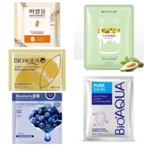 BIOAQUA Pack of 5 Moisturizing Whitening Face Mask Sheet
