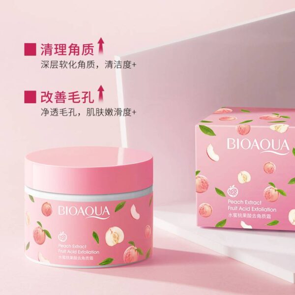 Bioaqua Peach Extract Fruit Acid Exfoliating Face Gel Cream 140g - Image 3