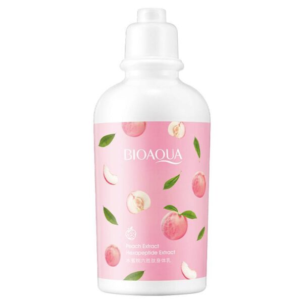 BIOAQUA Peach Extract Hexapeptide Extract Body Lotion 250g - Image 4