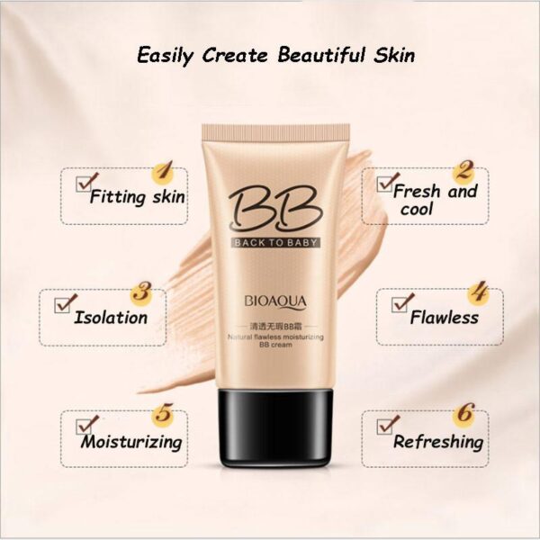 BioAqua Face Cream - Back To Baby Bb Cream Natural Flawless - Image 2